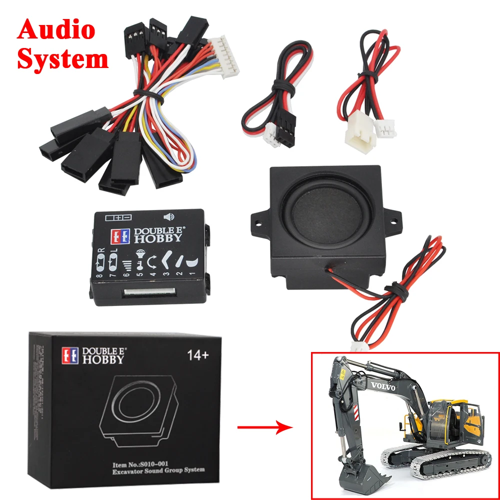 

Dual E EC160E RC Excavator Audio System Module for 1/14 RC E010 E111 Hydraulic Excavator Parts Upgrade Audio