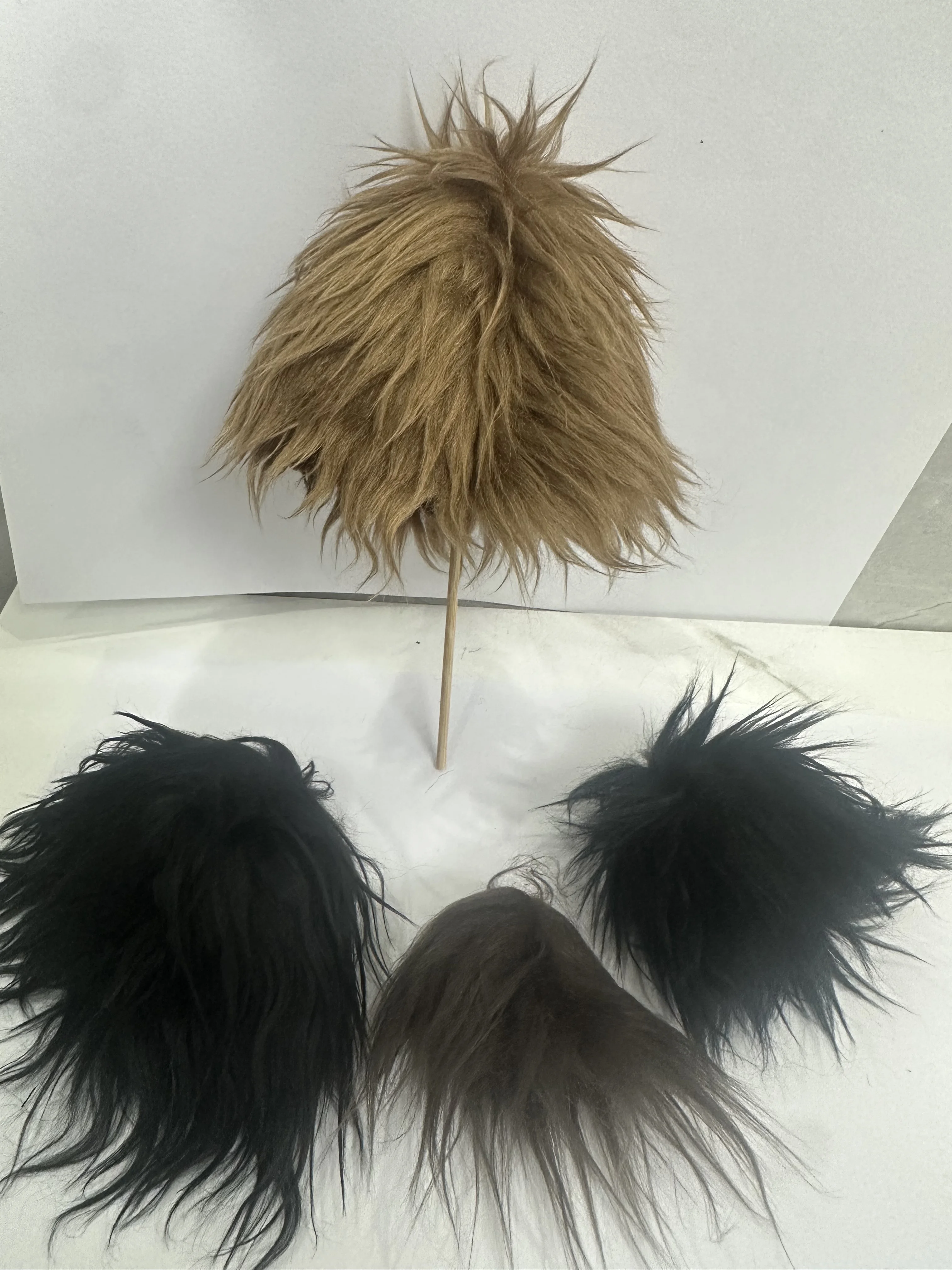 

children handmade toy 1/12 1/8 1/6 1/3 1/4 uncle Doll wig BJD/SD doll props Accessories colorful Black brown short hair 1 pcs