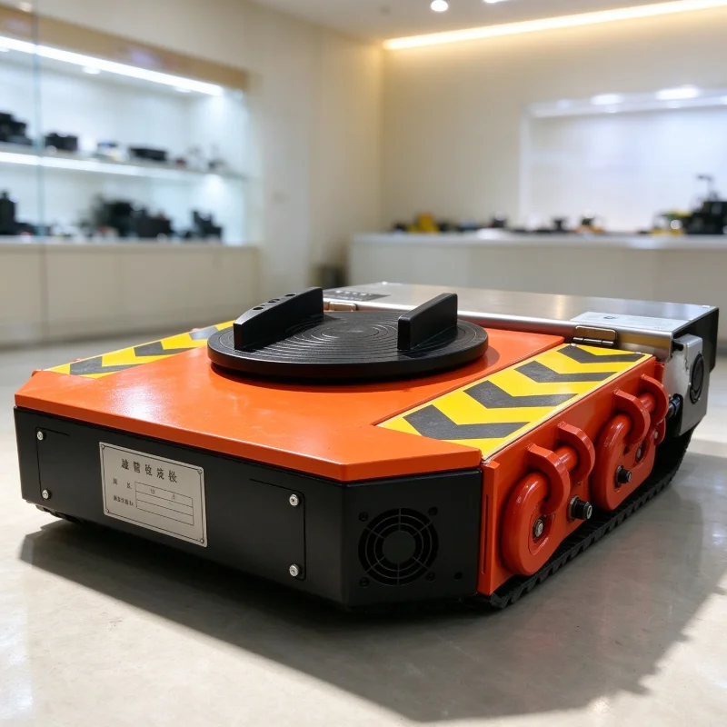 Heavy Duty Remote Control Electric Transfer Cart, PU Wheel Electric Load Roller for Protecting Ground During Machine Moving