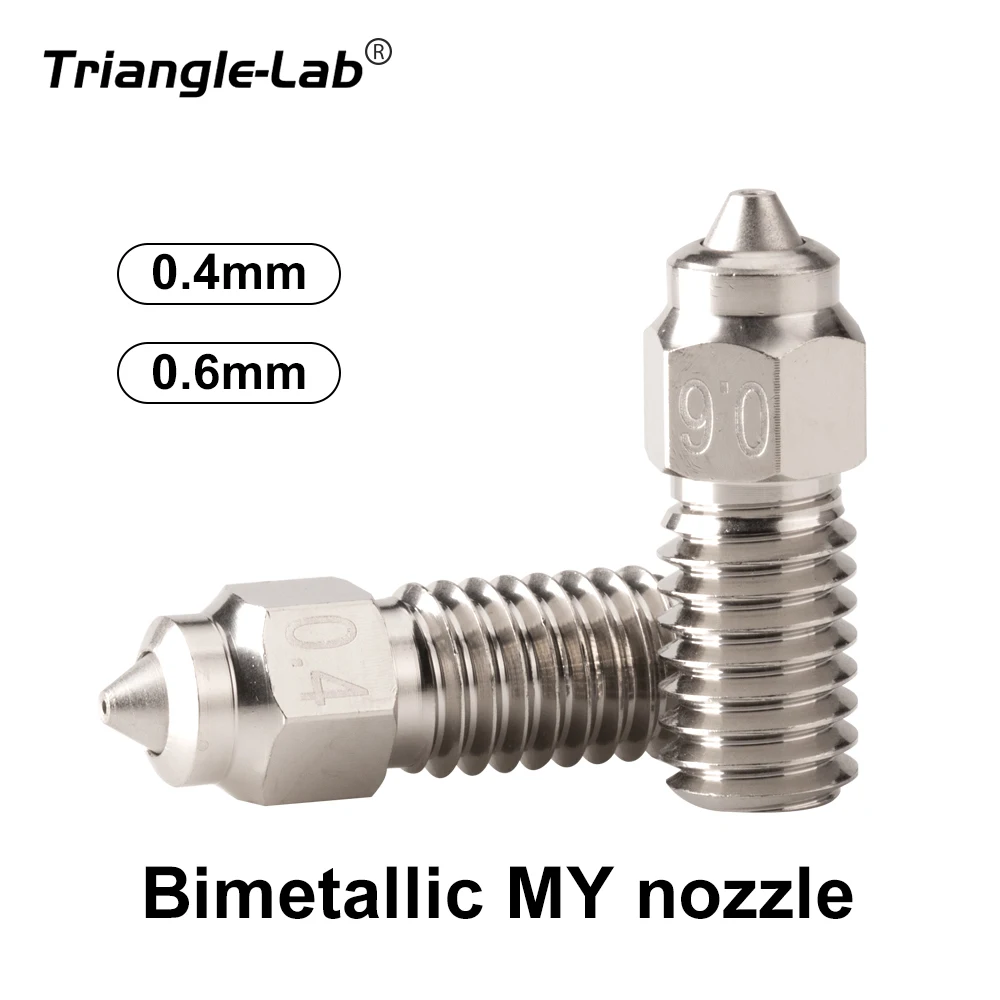Trianglelab Bimetallic MY nozzle High Temperature and Wear Resistant Compatible with ELEGOO Neptune 4 Neptune 4 PRO