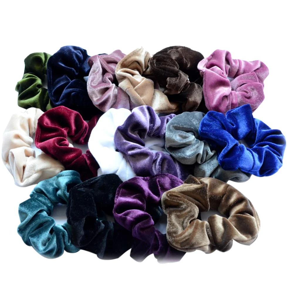 16 Pcs Hair Bobbles Bands Scrunchies Scun Elastic for Velvet Headbands Women Ties Women's