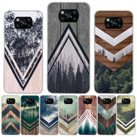 Forest Geometry Wood Nature Silicon Call Phone Case For Xiaomi Mi 11T 12T 10T 9T 13 12X 11 Lite 12 Pro 10 9 8 11i 5X 6X Ultra Co