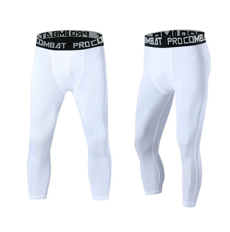 Pantalones de compresión para hombre, pantalones deportivos de secado rápido, mallas para gimnasio, Crossfit, mallas para correr, ropa de entrenamiento, ropa deportiva