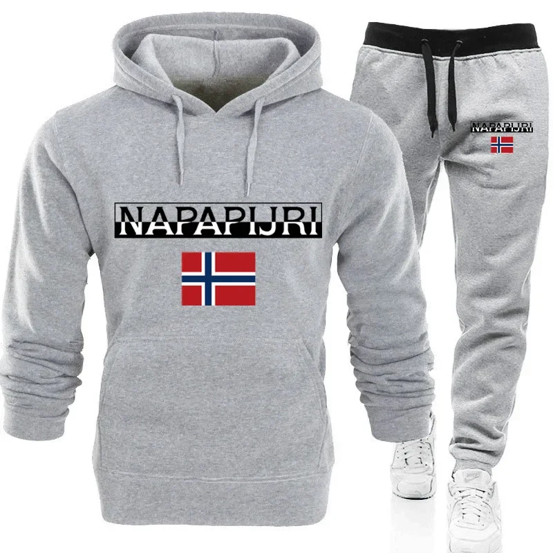 

Men's Sportswear Hoodies and Pants Set Casual Sweatshirts Set Men's Fashion High Quality