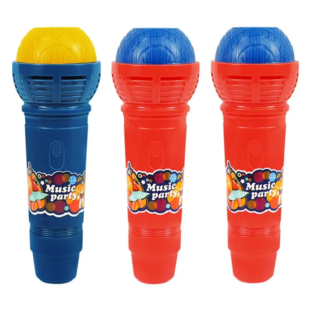 Fake Simulated Plaything Echo Microphone Simulated Microphone ABS Mic Voice Changer Toy Portable Retro Microphone Toy