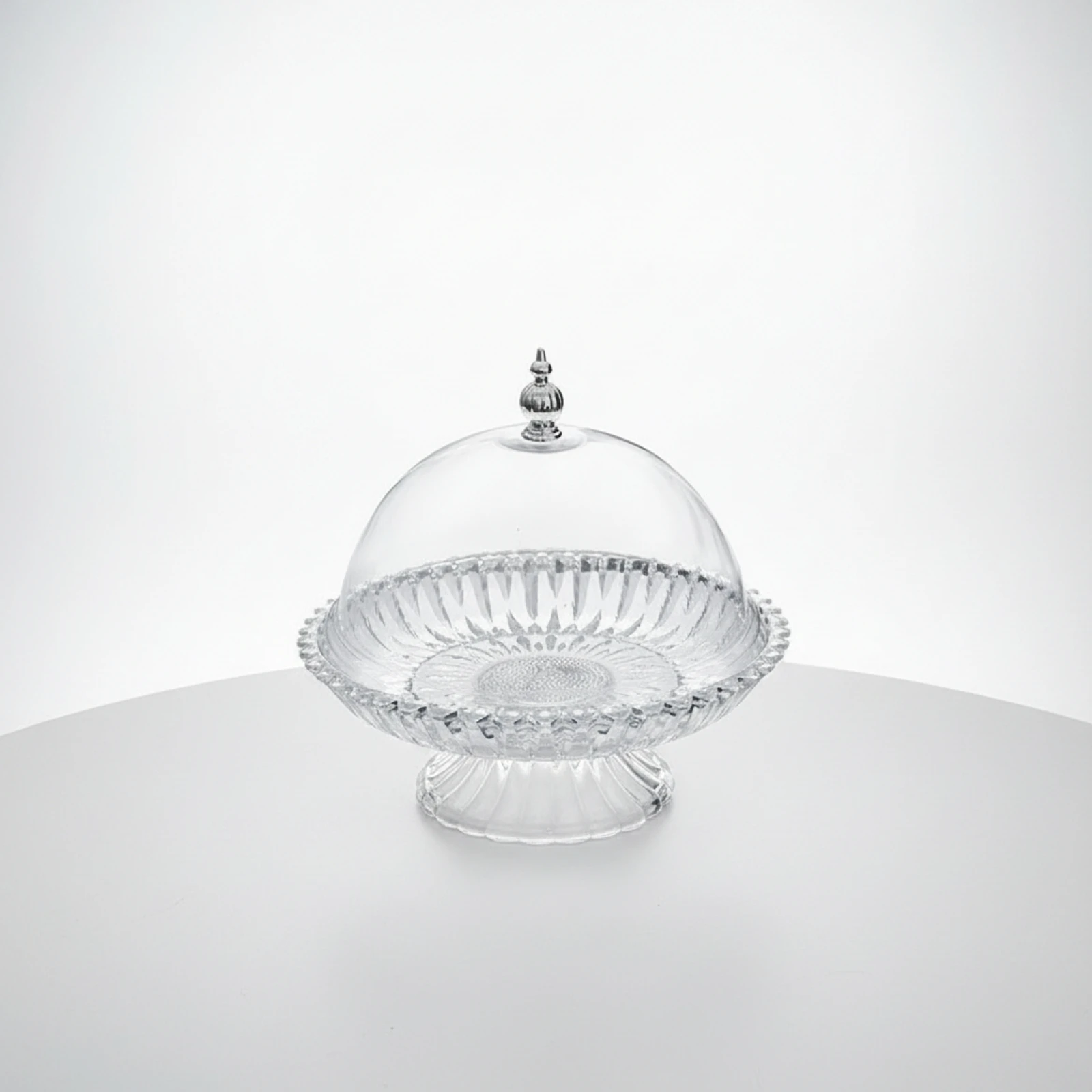 Cake Display Cover Domed Cake Stand with Dome Pastry Dome with Tray Charming Serving Platter Versatile for Hosts, Afternoon Tea