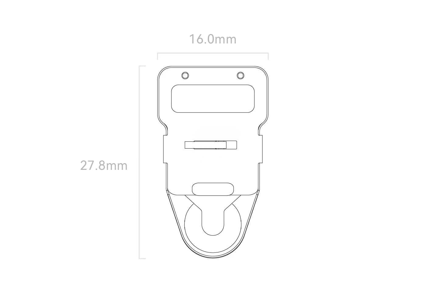 Matte Black Shoulder Strap Buckles 2Pcs, Camera Strap Connection Parts