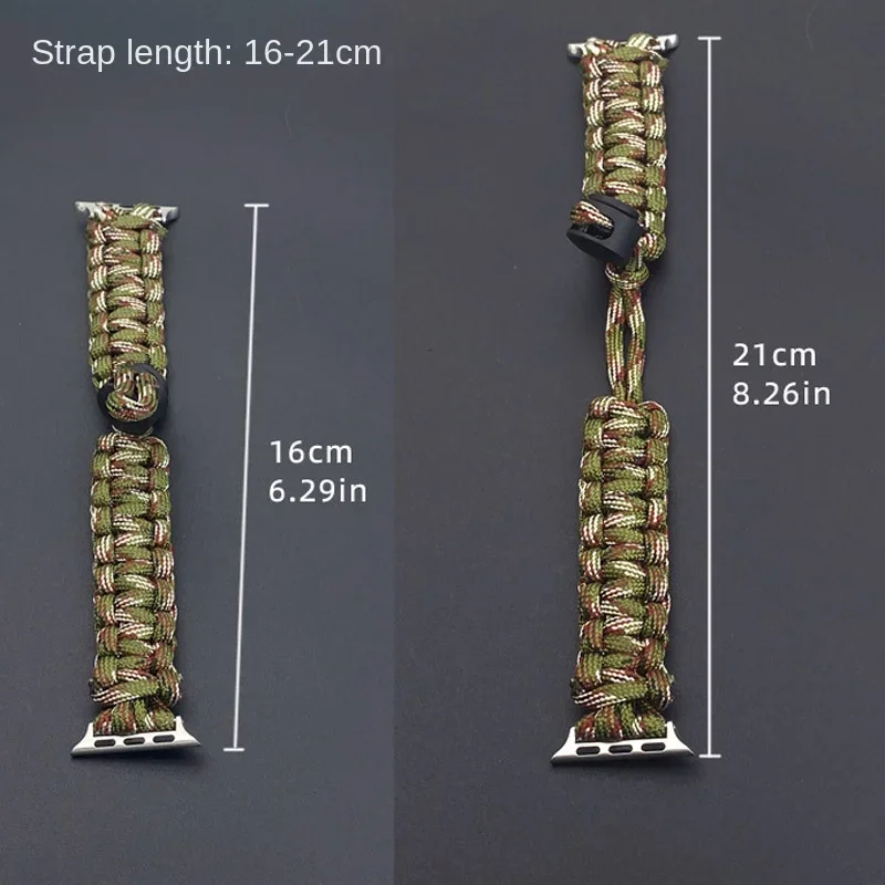 Watch Bands Hand-woven Umbrella Rope Smart Watch Band Spec Chain Is Suitable for IWatch Series