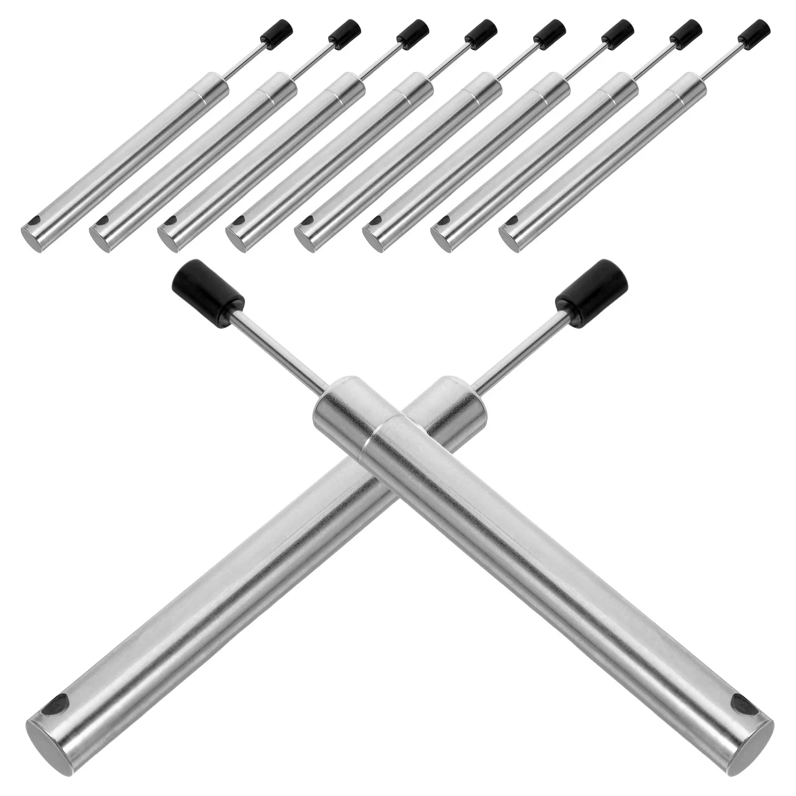 

10 шт. гидравлических демпферов для крышек мусорных баков, механизм плавного закрывания, бесшумный буфер для дверей шкафов и выдвижных ящиков