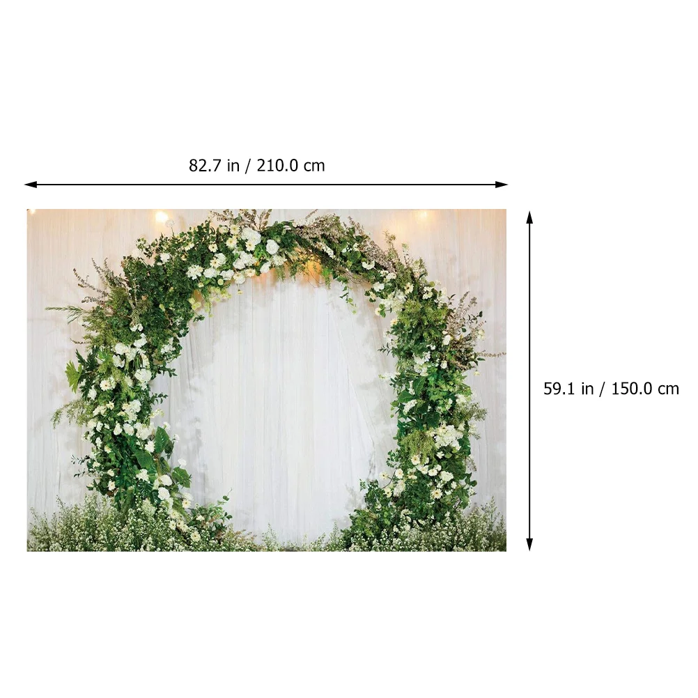 

Garland Background Cloth Photography Backdrop Multi-purpose Decor Valentine Wedding Birthday New Year High-resolution Lifelike