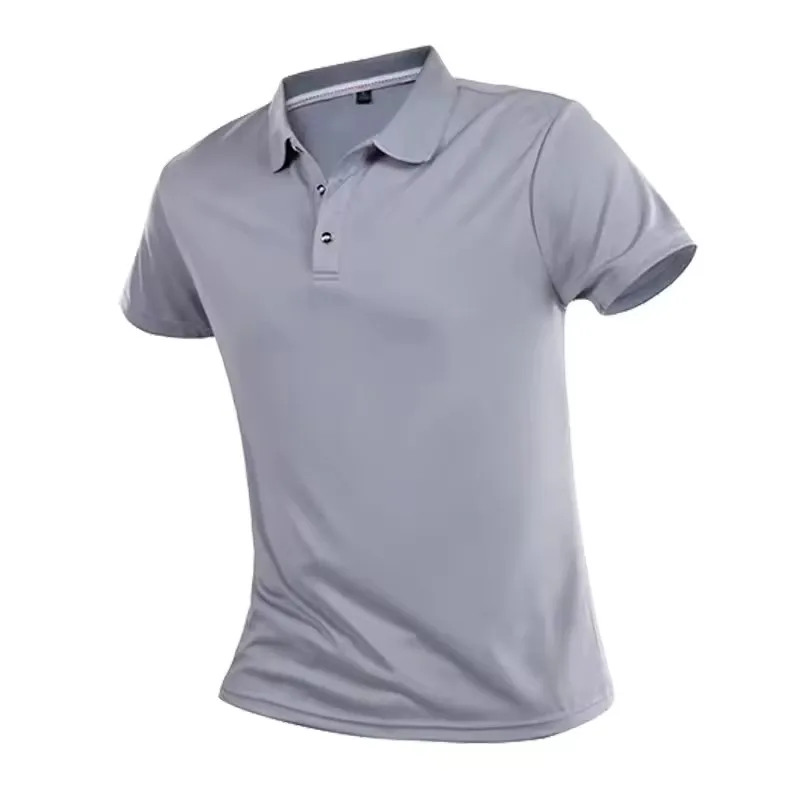 Mens Polo Shirts Summer Outdoor Quick Dry Short Sleeve Jerseys Polo Shirts Male Cotton Polyester Camisa Masculina Blusas Tops
