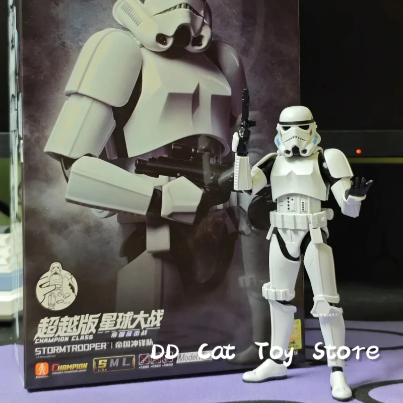 

In Stock Original Blokees Star Wars Champion Figures Champion Series Darth Vader Stormtrooper Action Figure Assembled Model Toy