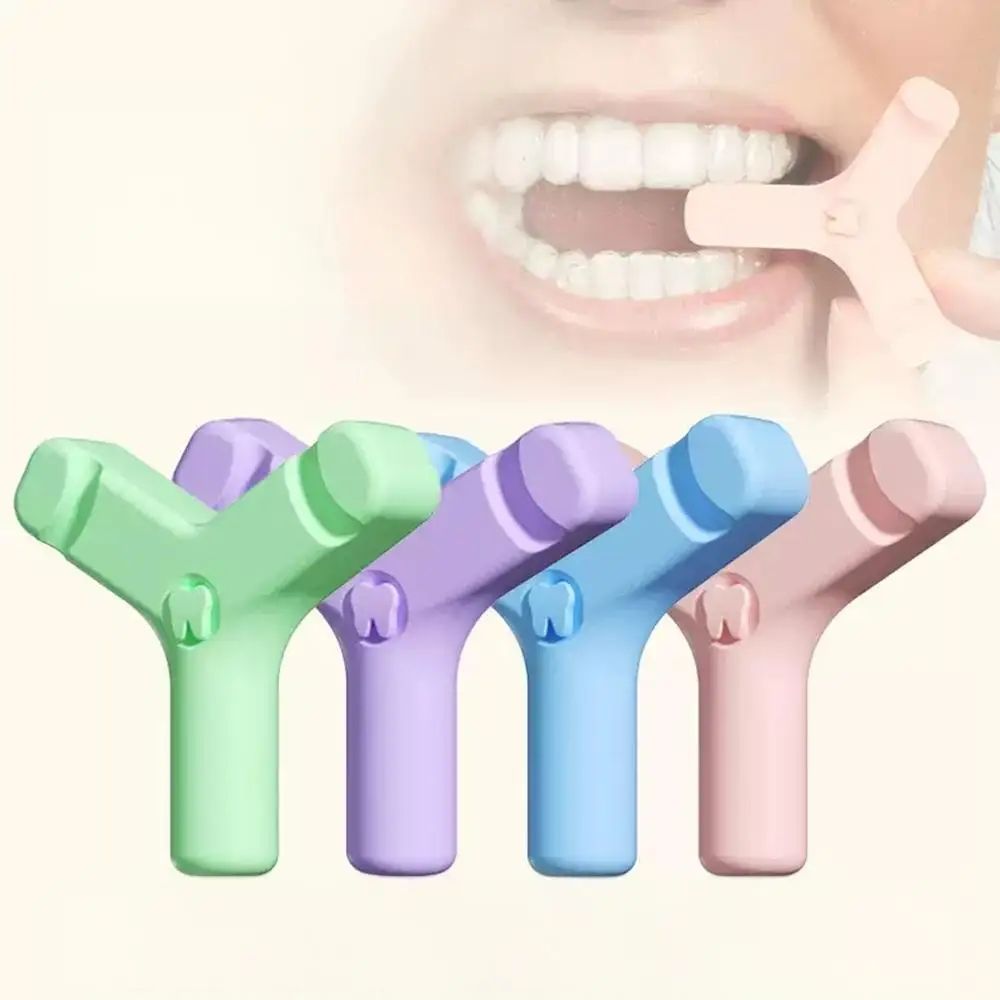 

1/4Pcs Dental Aligner Chewies Silicone Teeth Stick Bite Orthodontic Bite Chewies Prevent Face Distortion Y Shaped Teeth Massager