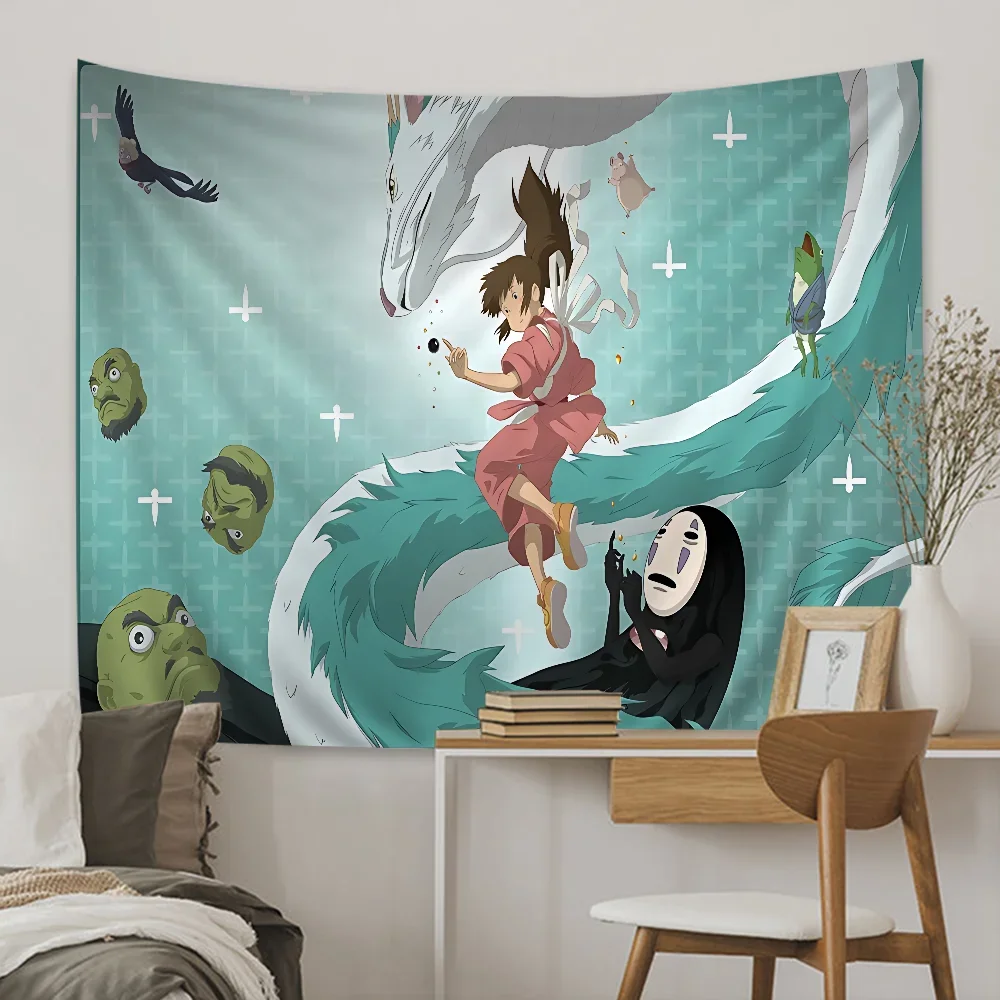 ستوديو جيبلي لا وجه الكرتون نسيج الفن الخيال العلمي غرفة ديكور المنزل الجدار الشنق ديكور المنزل #3