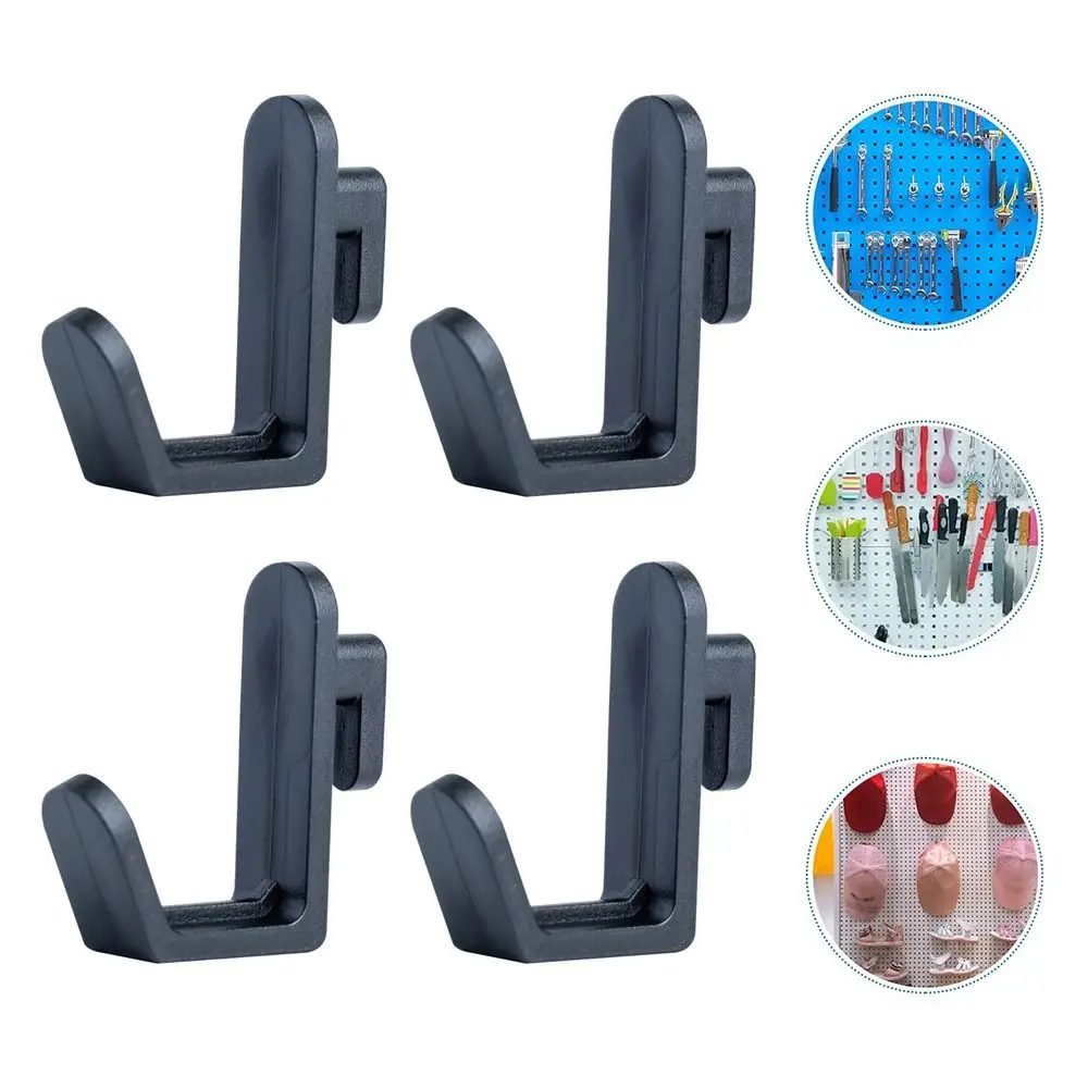 1/10Pcs Storage Rack Organizer Hole Board Hook J Shape Wall Mount Oblique Hanger Utility Locking Kit Hardware Tool Pegboard Hook