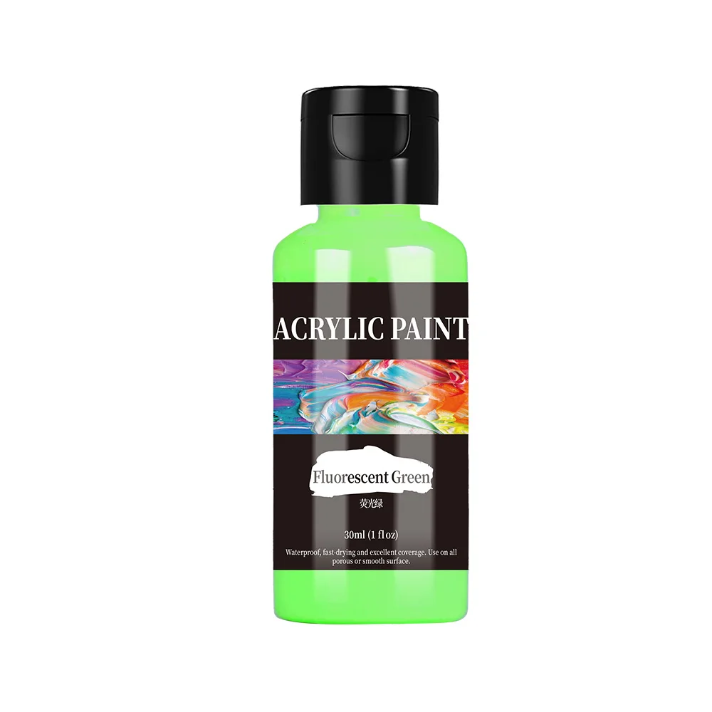 30ml/Bottle 24 Colors Acrylic Paint Colors Acrylic Paint Set Dyes For Fabric Clothing Painting For Leather DIY Pigment Graffiti image 3