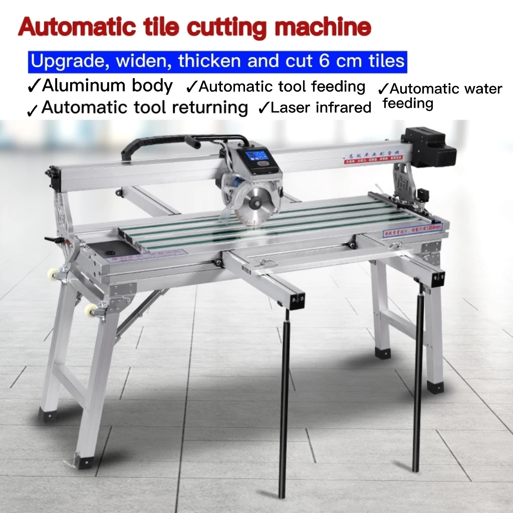 1200mm 1600mmElectric Desktop automatic Tile Cutter  Saw Multifunctional Ceramic machine