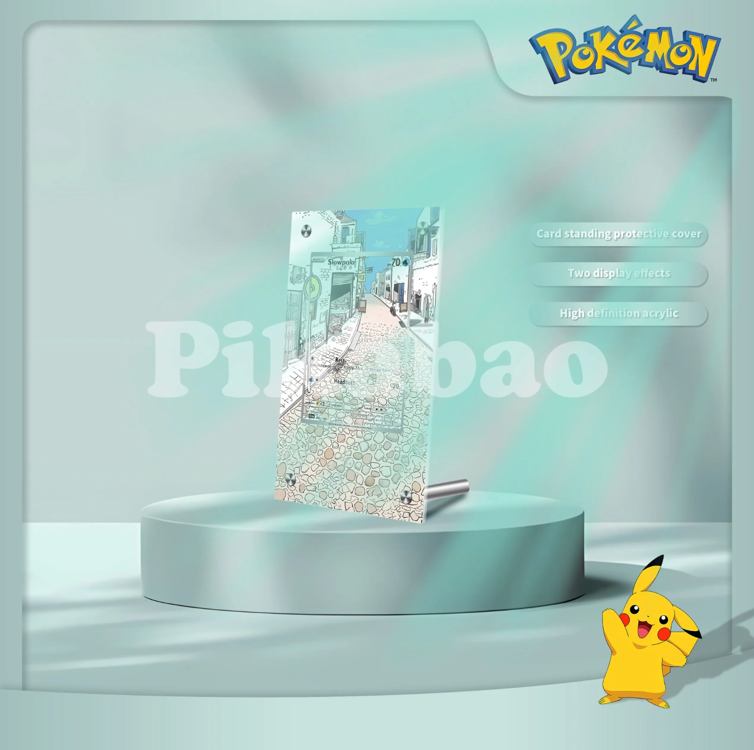 بوكيمون بطاقة الطوب إطار صور متحف فان جوخ بيكاتشو تشارجر الاكريليك بطاقة الطوب إطار صور PTCG هدية لعبة لا تشمل البطاقات #3