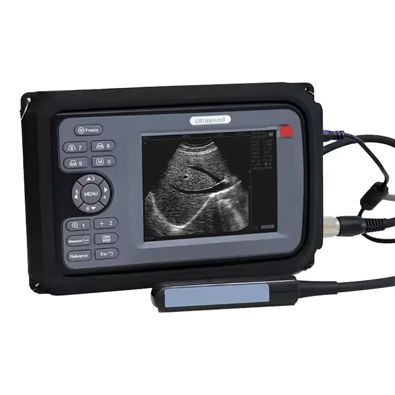 cheapest black and white  Ultrasound Handheld Animal Portable Full Digital Veterinary Diagnostic equine Ultrasound Machine