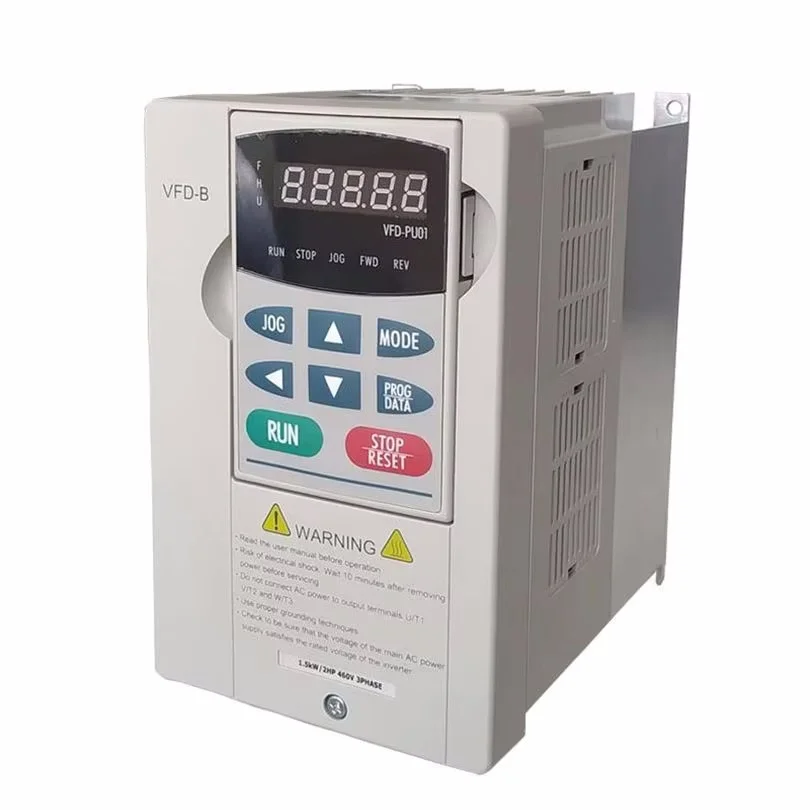 VFD015B43A VFD-B Inverter Frequency Converter 1.5kw 2HP 3 PHASE 380V 400HZ