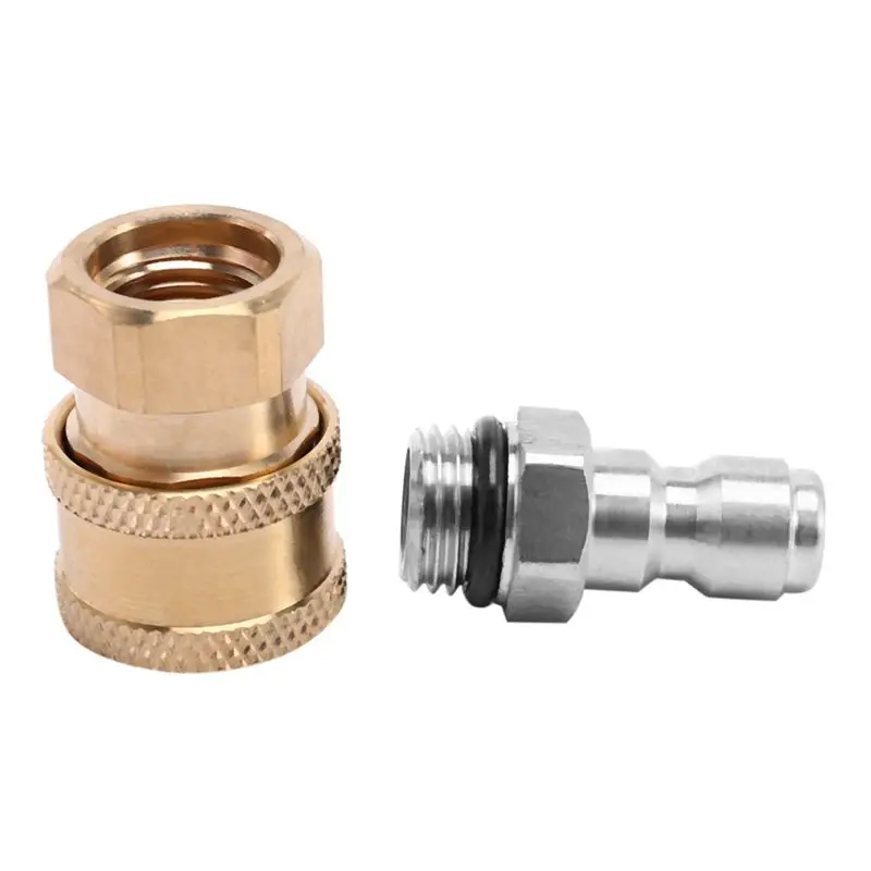 ABKS-10X Pressure Washer Adapter Set,1/4 Inch Quick Disconnect Kit With 100 Pack O-Ring.5000 Psi