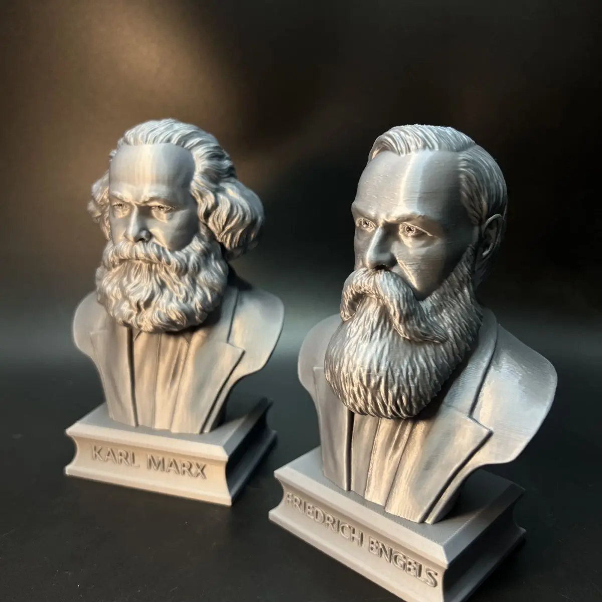 140mm Marx, Engels Bust Model Set High-precision New Printing Model 3D Printed Figurine Sculpture Models Decoration Craft Gift