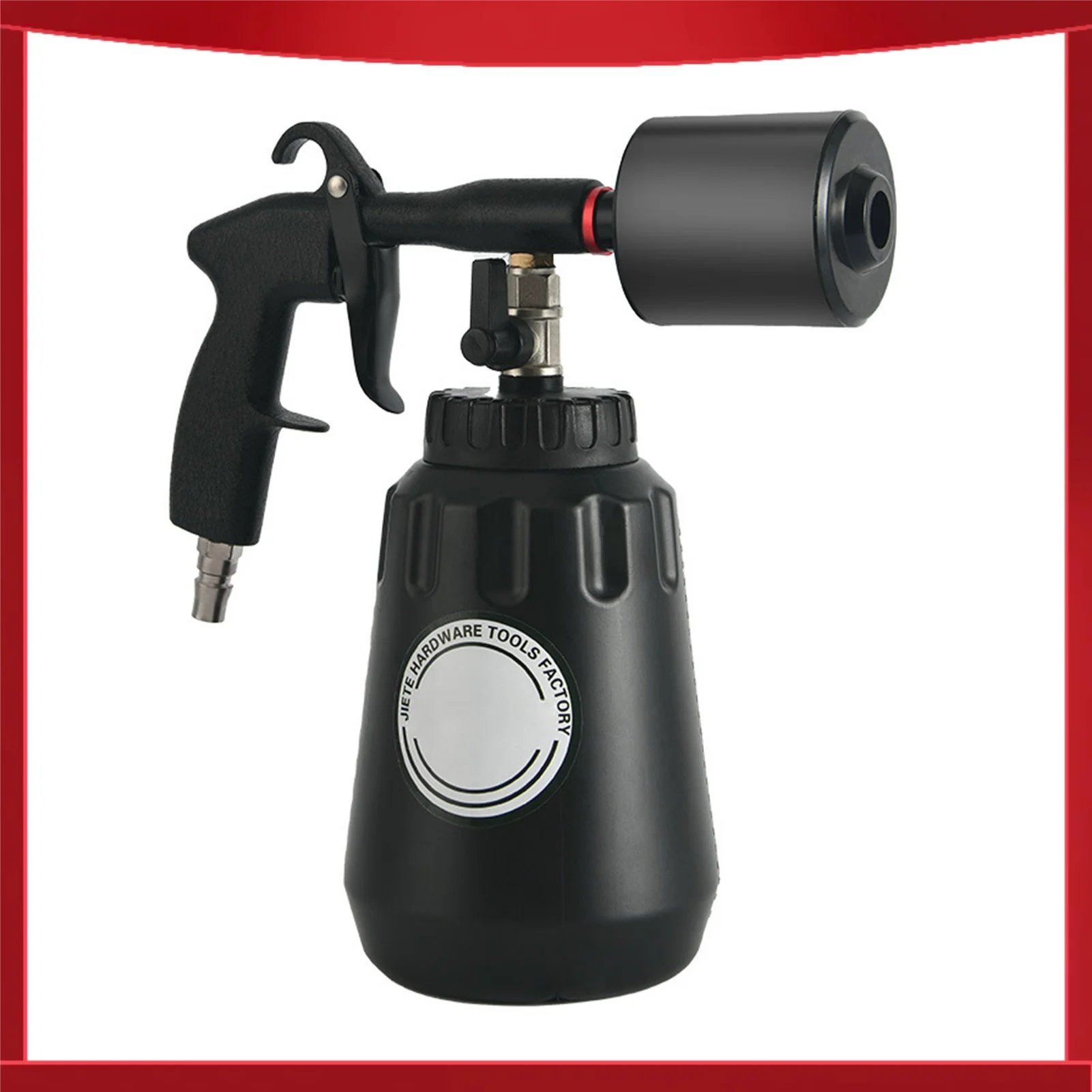 High-Pressure Foam Blaster Wash Gun with 1000mL Bottle Handheld Car Interior Cleaning Tool
