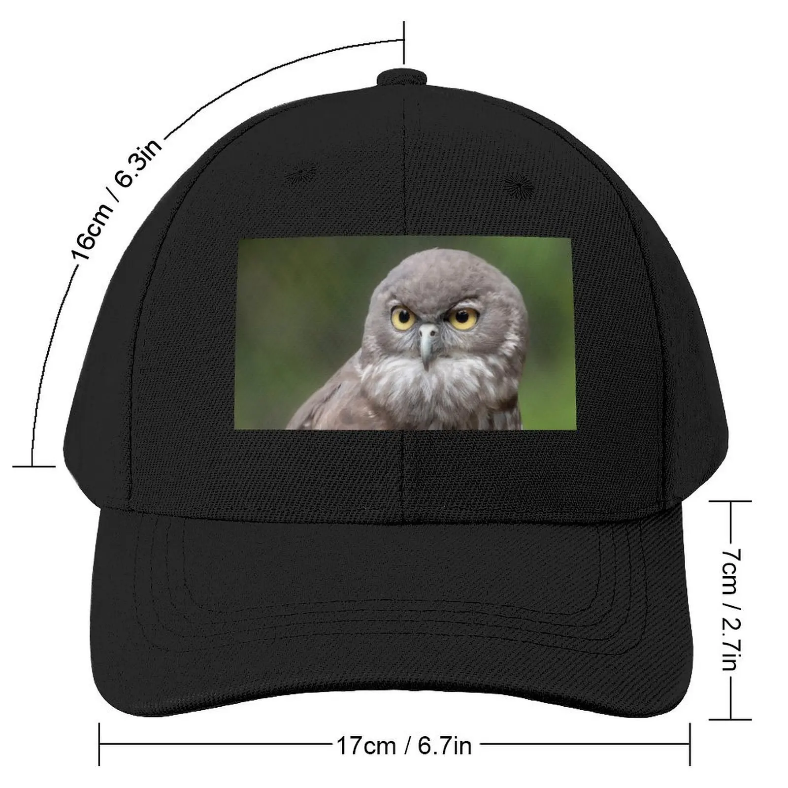 Barking Owl, Australian Birdlife Baseball Cap summer hat New In Hat Sun Cap Female Men's