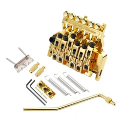 Floyd Rose Style Tremolo Bridge Kit for Electric Guitars Double Locking System Perfect Fit Complete Set Zinc Alloy