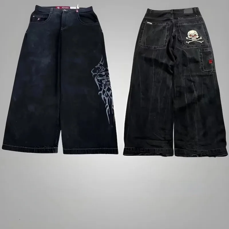 JNCO Y2K Baggy Jeans men vintage Embroidered high quality jeans Hip Hop Goth streetwear Harajuku men women Casual wide leg jeans