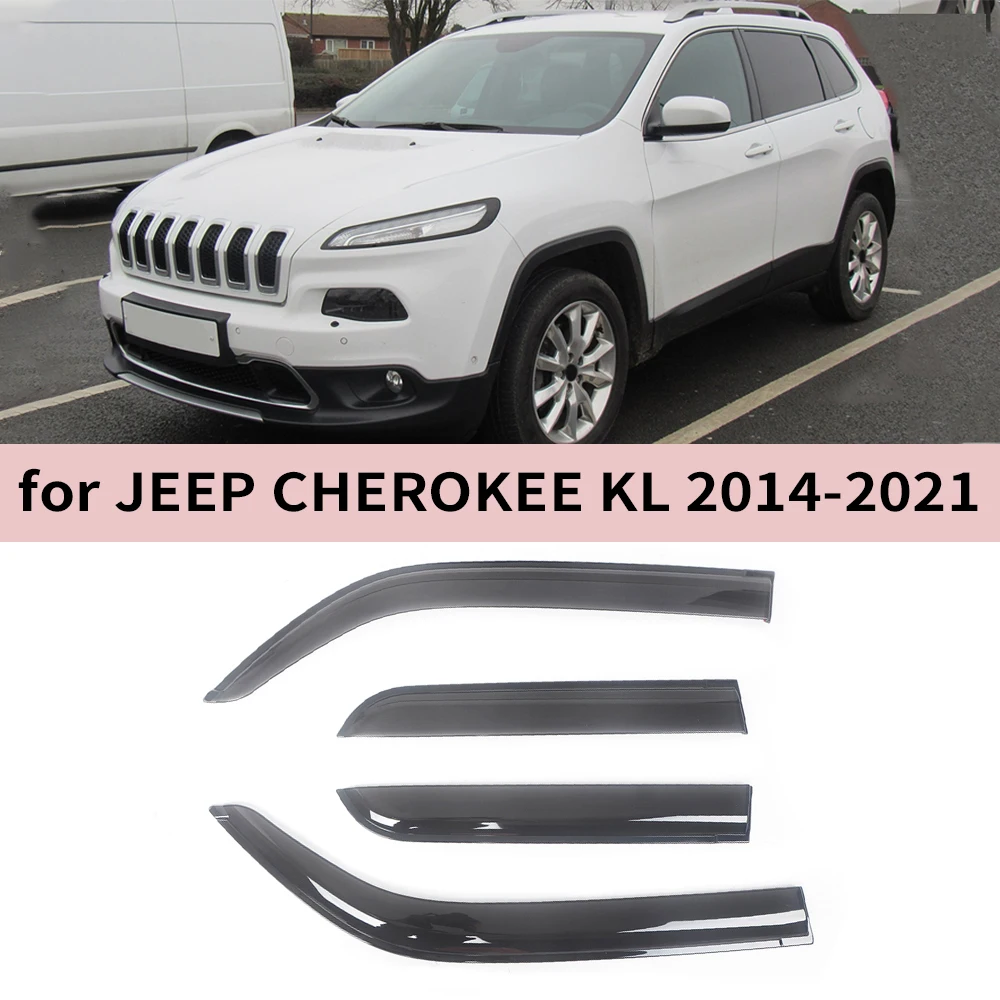 

Оконный козырек для Jeep Cherokee 2014 2015 2016 2017 2018 2019 2020 2021 2022 2023 Ветровые дефлекторы Дождевики Дверной козырек Вентиляционное отверстие