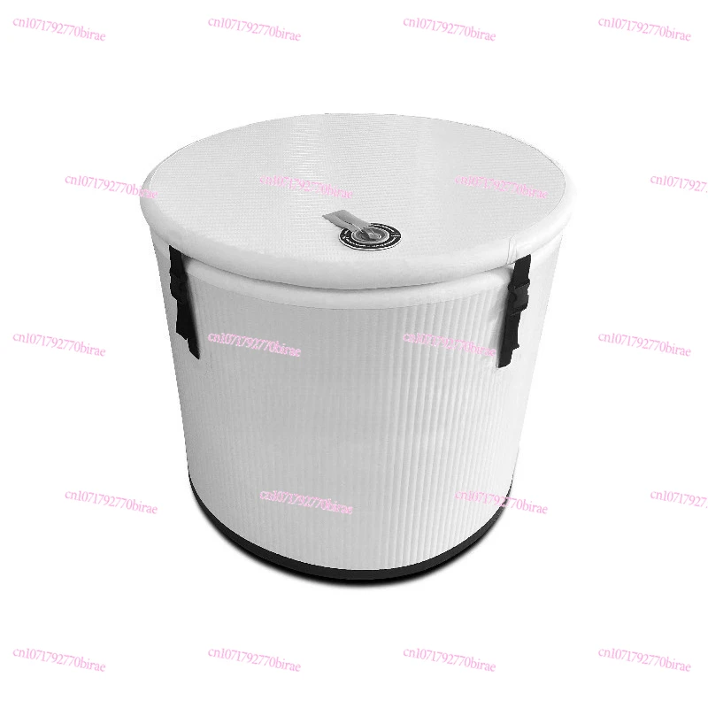 Customized Logo Single Person Cold Plunge Barrel Ice Bath Tub with Chiller for Recovery
