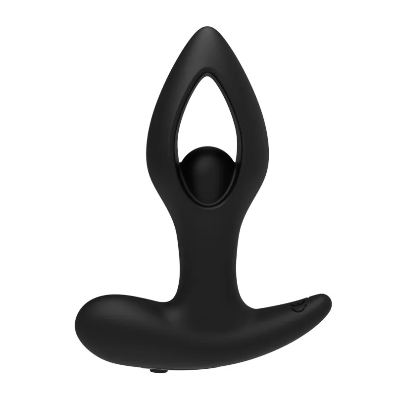 Male anal stimulator with vibrating hollow heart-shaped anal plug for external use female pleasure alternative sex toy adult toy