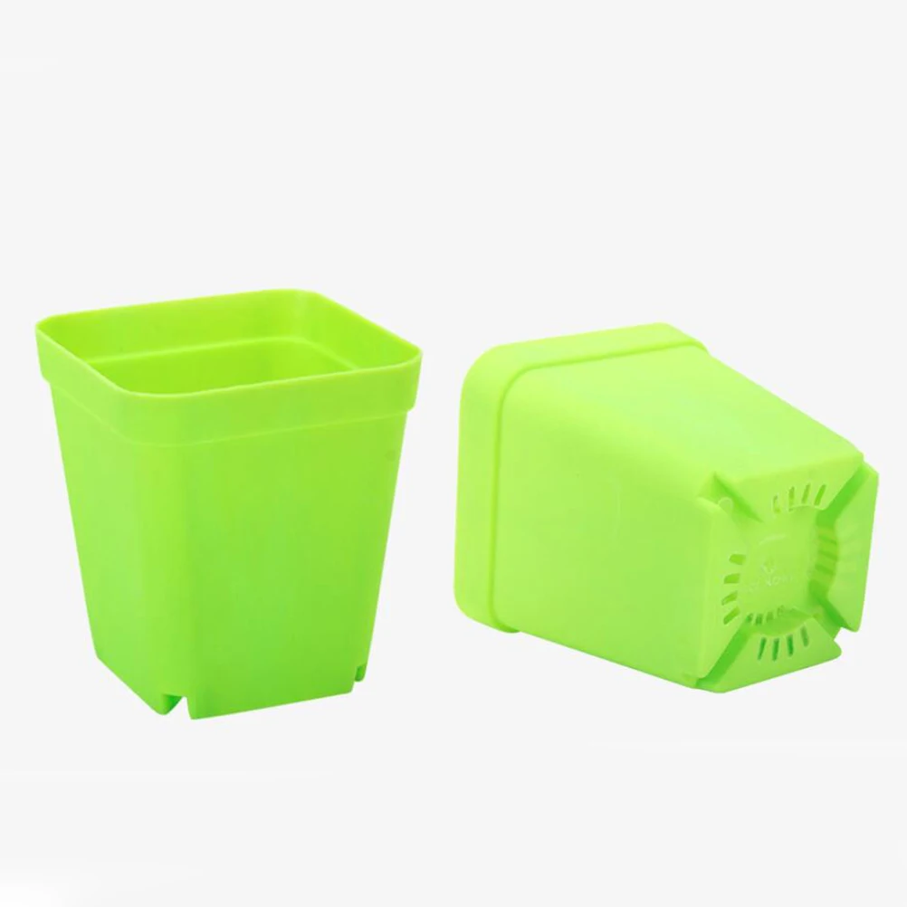 

14 Pcs Mini Plastic Vase Small Plant Pots Decorative Trays Succulent Plants Home Office Coffee Bar Restaurant Garden Supplies
