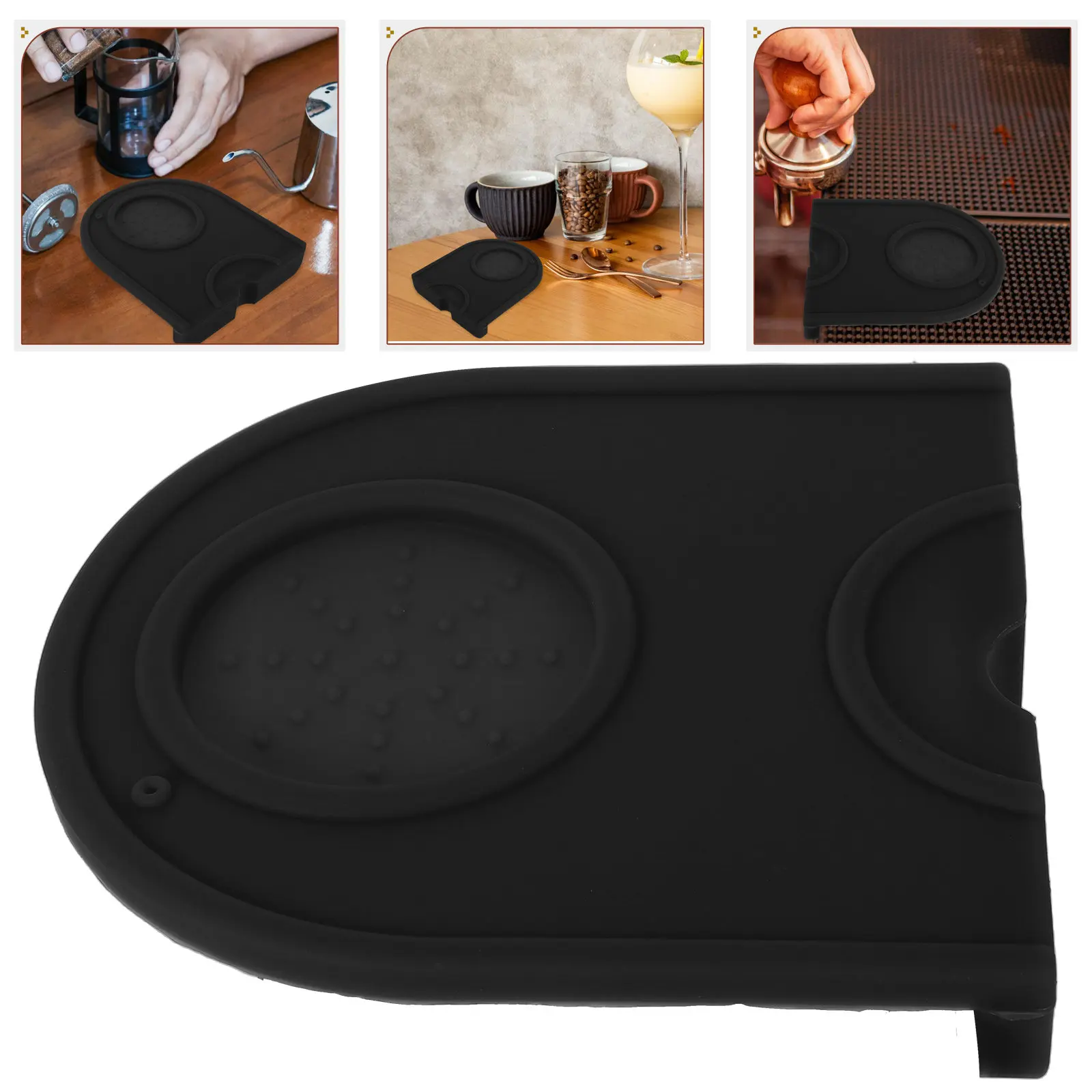 

Silicone Coffee Tamping Mat Heat Resistant Non-Slip Espresso Pressing Pad Kitchen Countertop Coffee Powder Tamper Grinding
