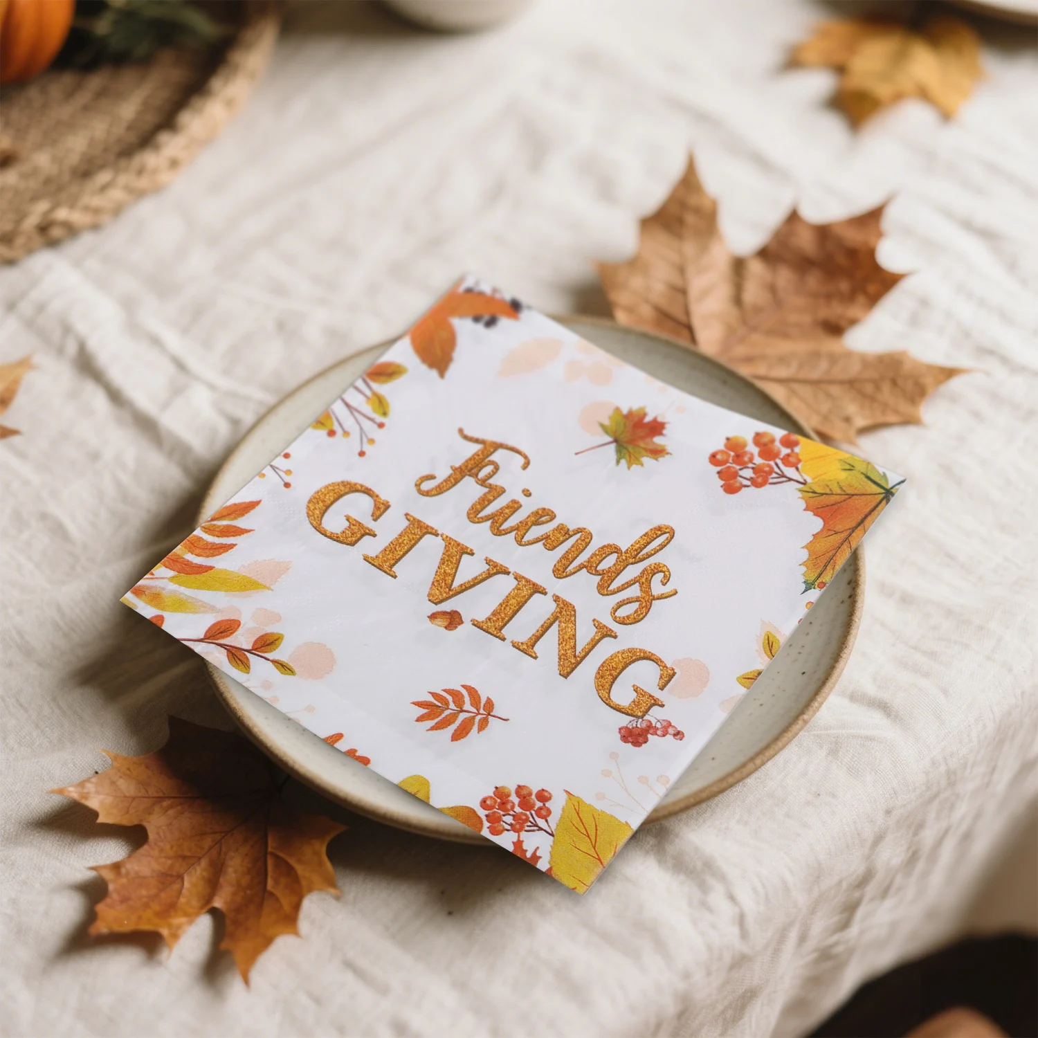 Рисунок 3 - осенние салфетки из чистой древесной массы 33x33 см