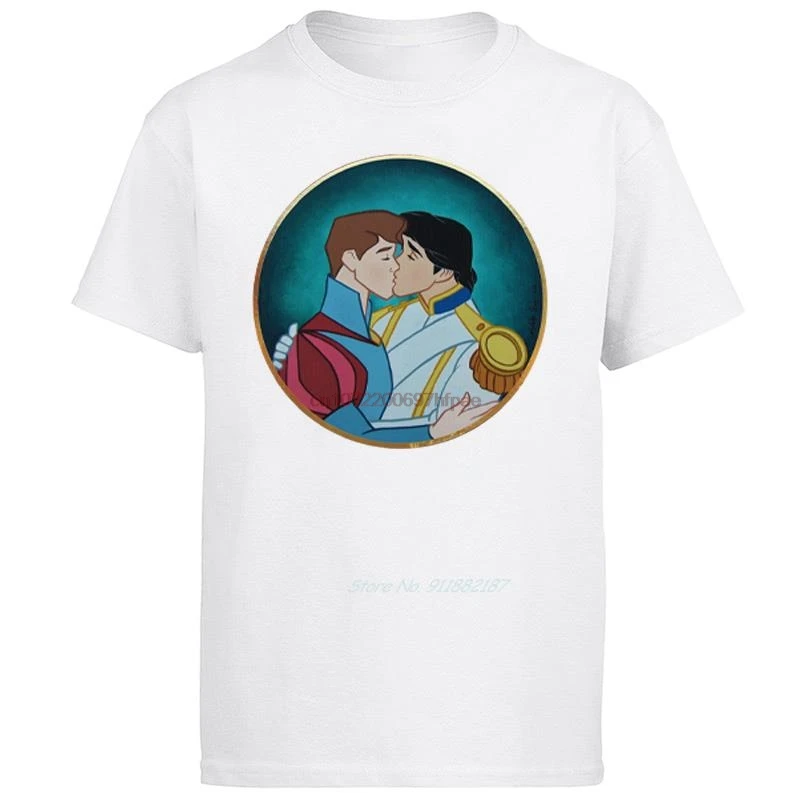 

Gay Kiss Lgbt Funny Graphic T Shirts Big Size Short Sleeve T Shirt Summer Cotton New Shirts And T-Shirts Mens Print T Shirt