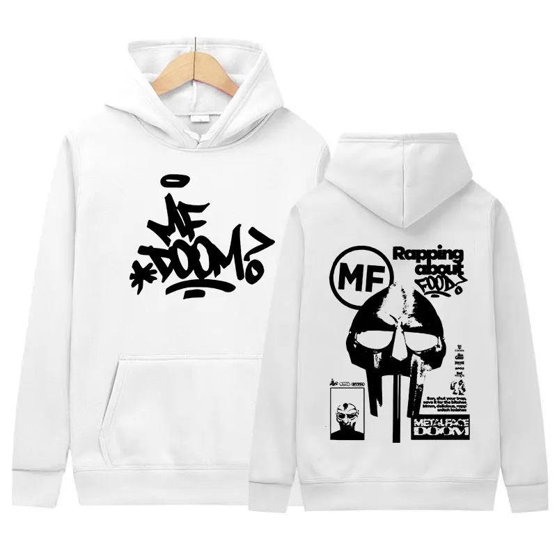 Rapper MF Doom 2024 Album Hoodie Madvillain Metal Face Hip Hop Clothing Sweatshirt Men's Women Vintage Pullover Oversized Hooded