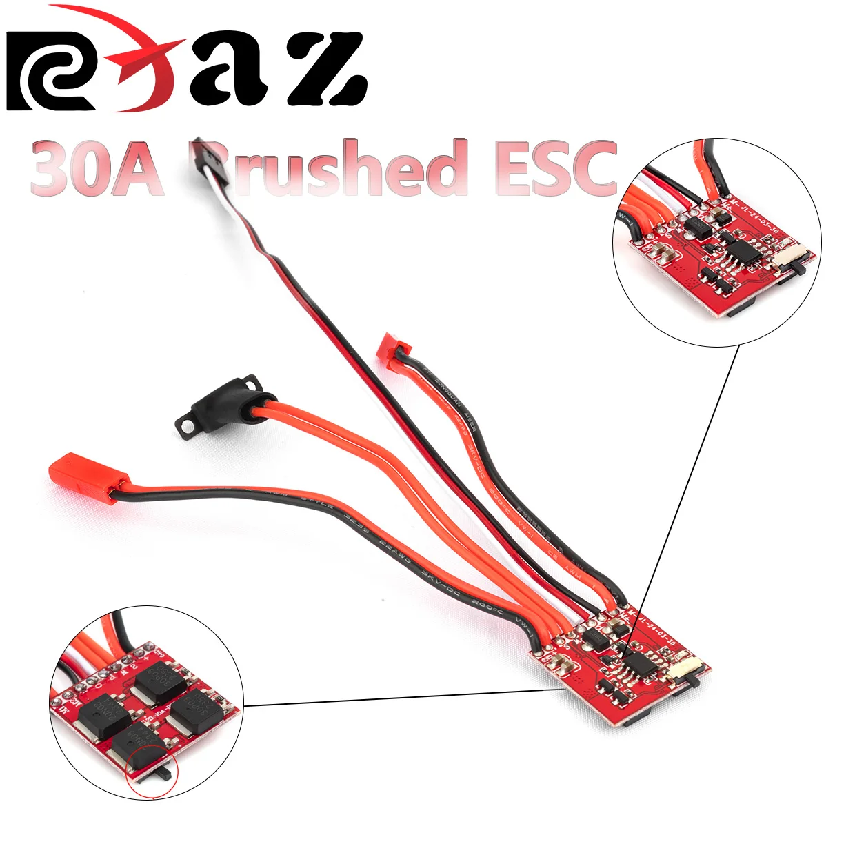RC 20A 30A Micro Brushed ESC Elektronischer Drehzahlregler für 1/18 1/24 1/28 RC Auto Mini Z Drift Car RC Boot Modell Upgrade-Teile