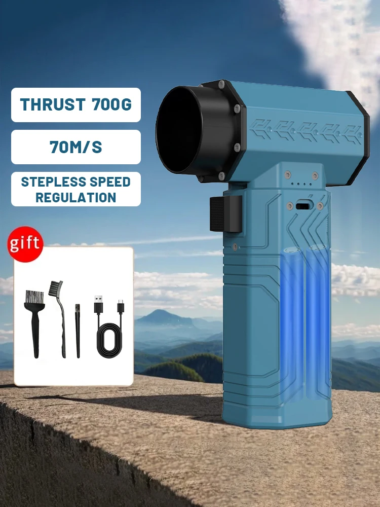

200000RPM Powerful Duster 600g Thrust Mini Turbo Jet Fan 70m/s Wind Speed Powerful Air Blower Brushless Snow Removal Air Dryer