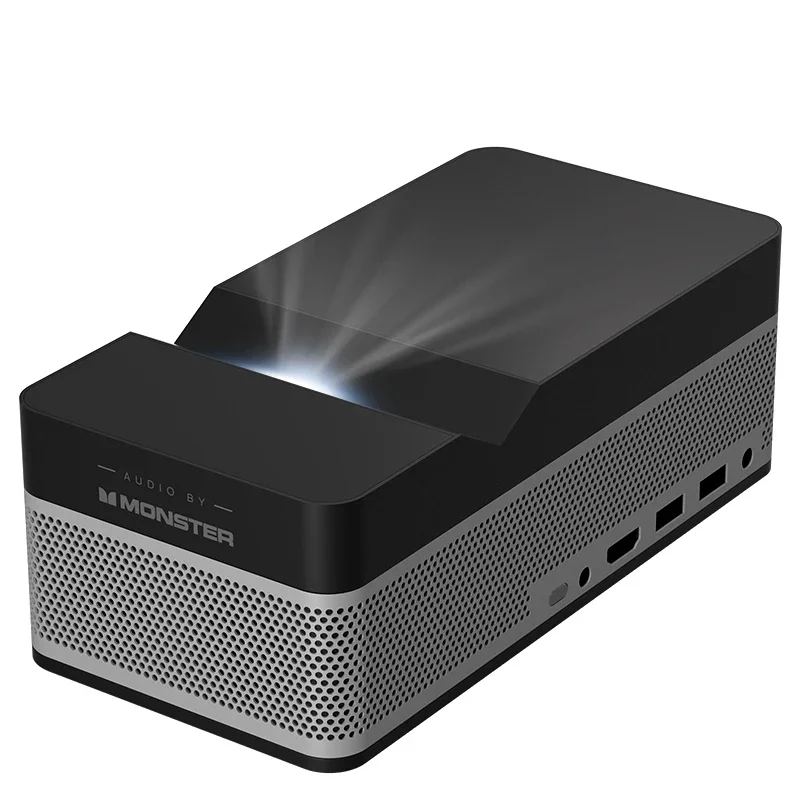 Short Throw Projector 1080P Portable DLP 6800 LED Lumens Home Theater Movie BT 3W x 2 Speakers Gaming Sport Camping