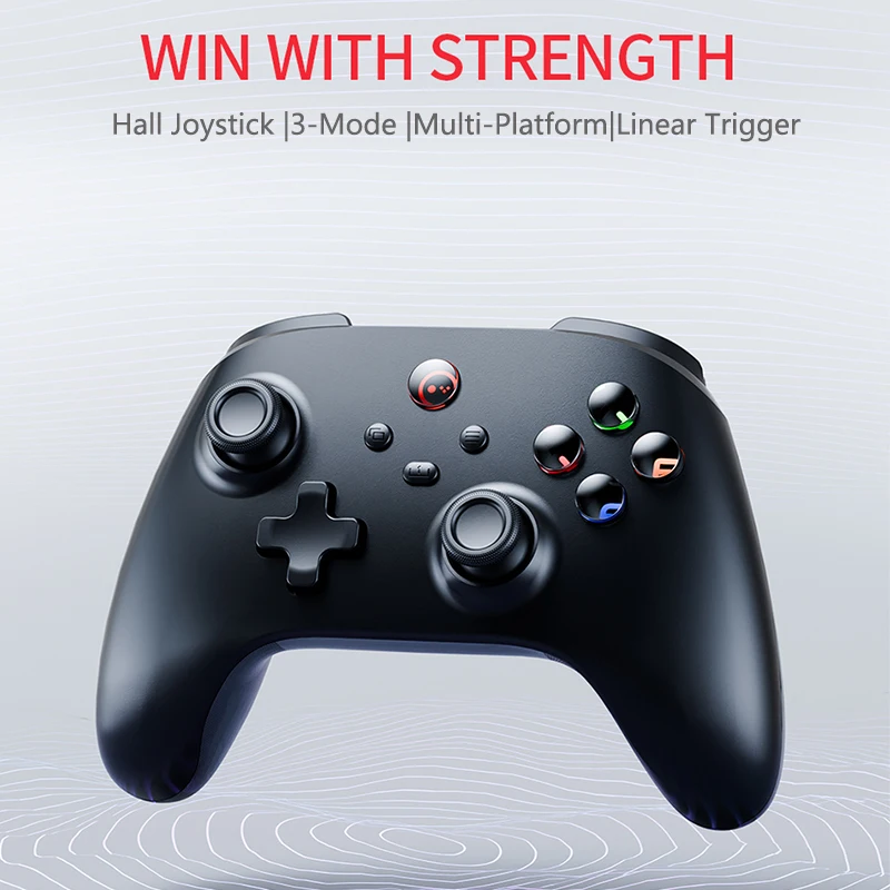 New Hall Effect Game Controller Wireless /2.4G/USB-C for PC/Switch/Android/iOS, No Drift Hall Joystick & Trigger,10-Hour Battery