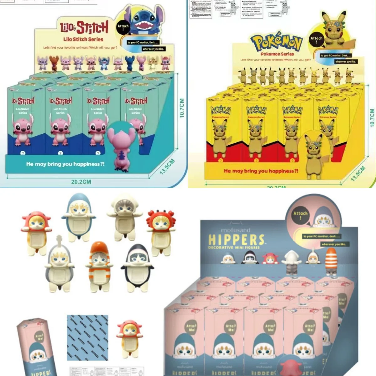 

Sonny Angel Sanrio Stitch Пикачу Мофусленд-сюрприз слепая коробка милые аниме фигурки Рождественская модель куклы подарки детские игрушки