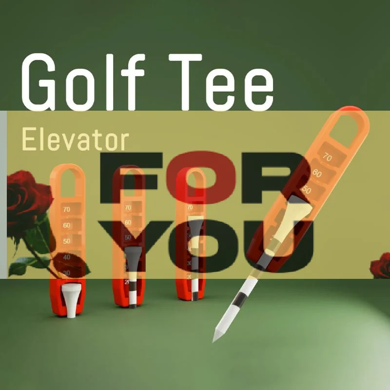 【OD】New Cross-Border Creative Golf Tee Lifter 3D Printed Ornament - Perfect Gift Toy For Golf Enthusiasts