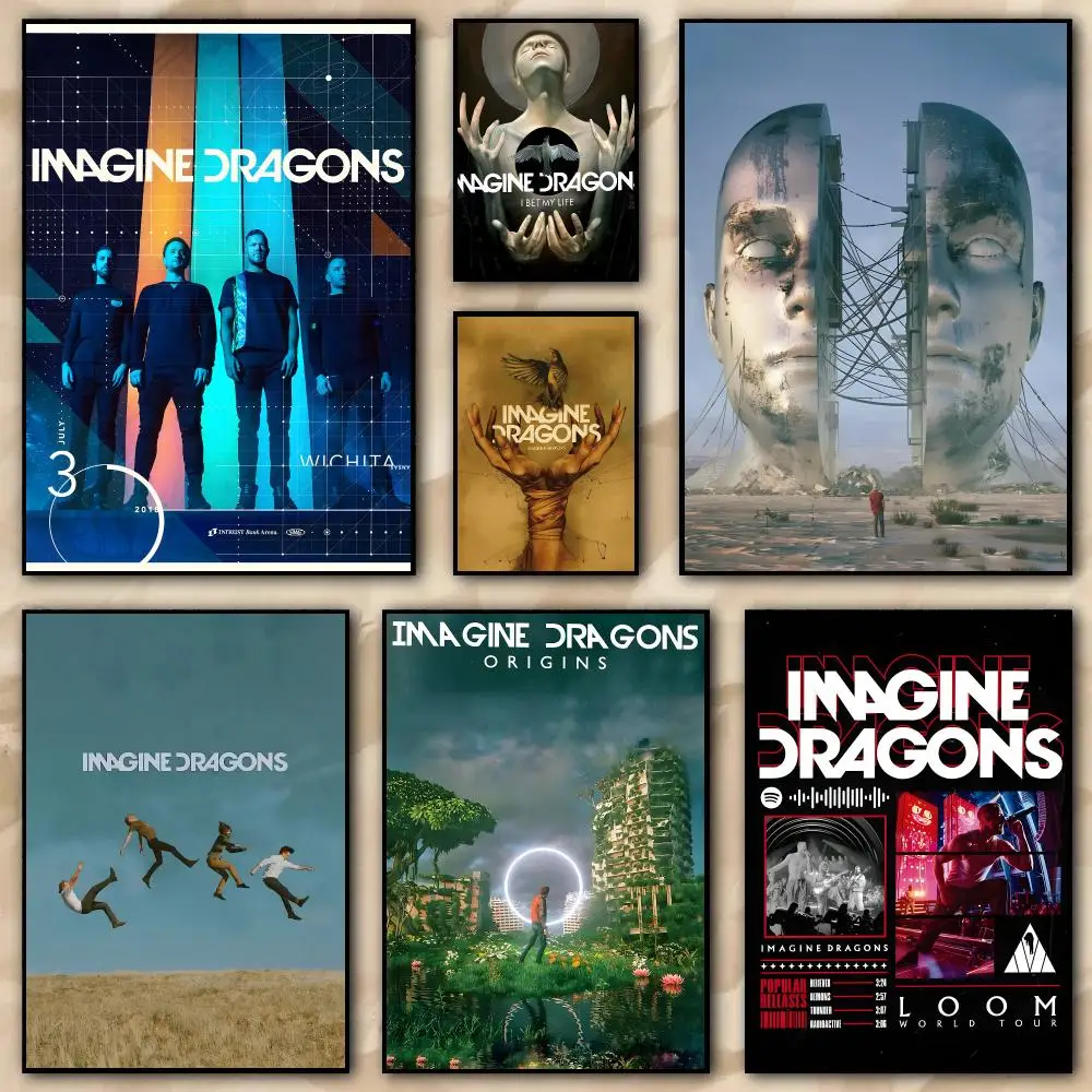 I-Imagine Dragons Poster HD Printing Wall Art Home Decor For Bedroom Drawing Room Office Idea Gift