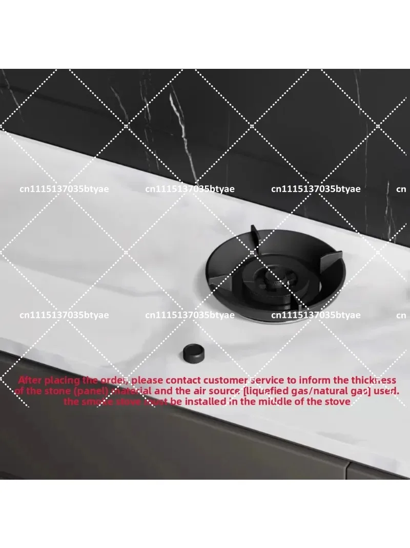 Gas stove rock slab quartz stone stainless steel natural gas liquefied fully embedded hidden under-counter integrated