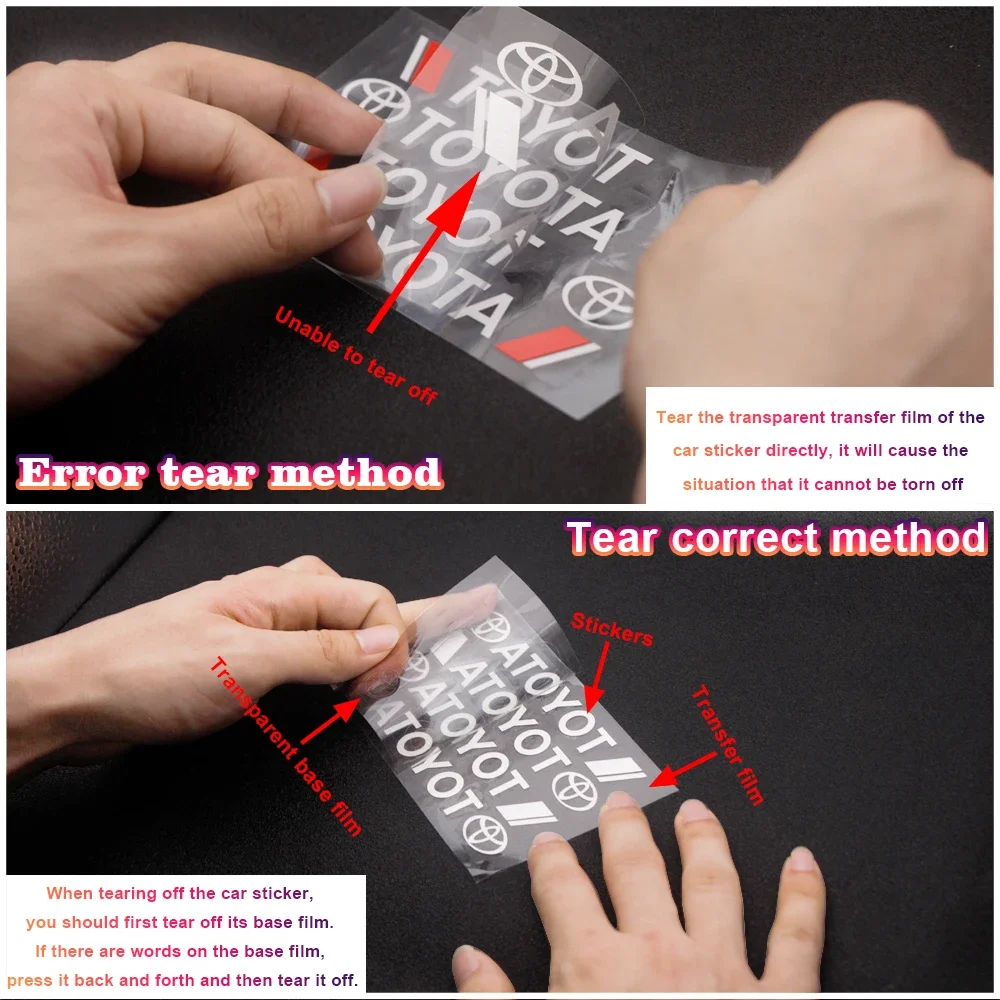 مقبض باب السيارة حماية الخدش ملصق مقبض الباب ملصق شعار نمط لتويوتا C-hr Rav4 يارس هايلكس بريوس مقبض ملصق