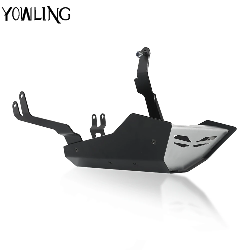 Black Engine Guard Protector Lower Chin Fairing Spoiler Cover For YAMAHA MT07 2014-2020 MT-07 Tracer