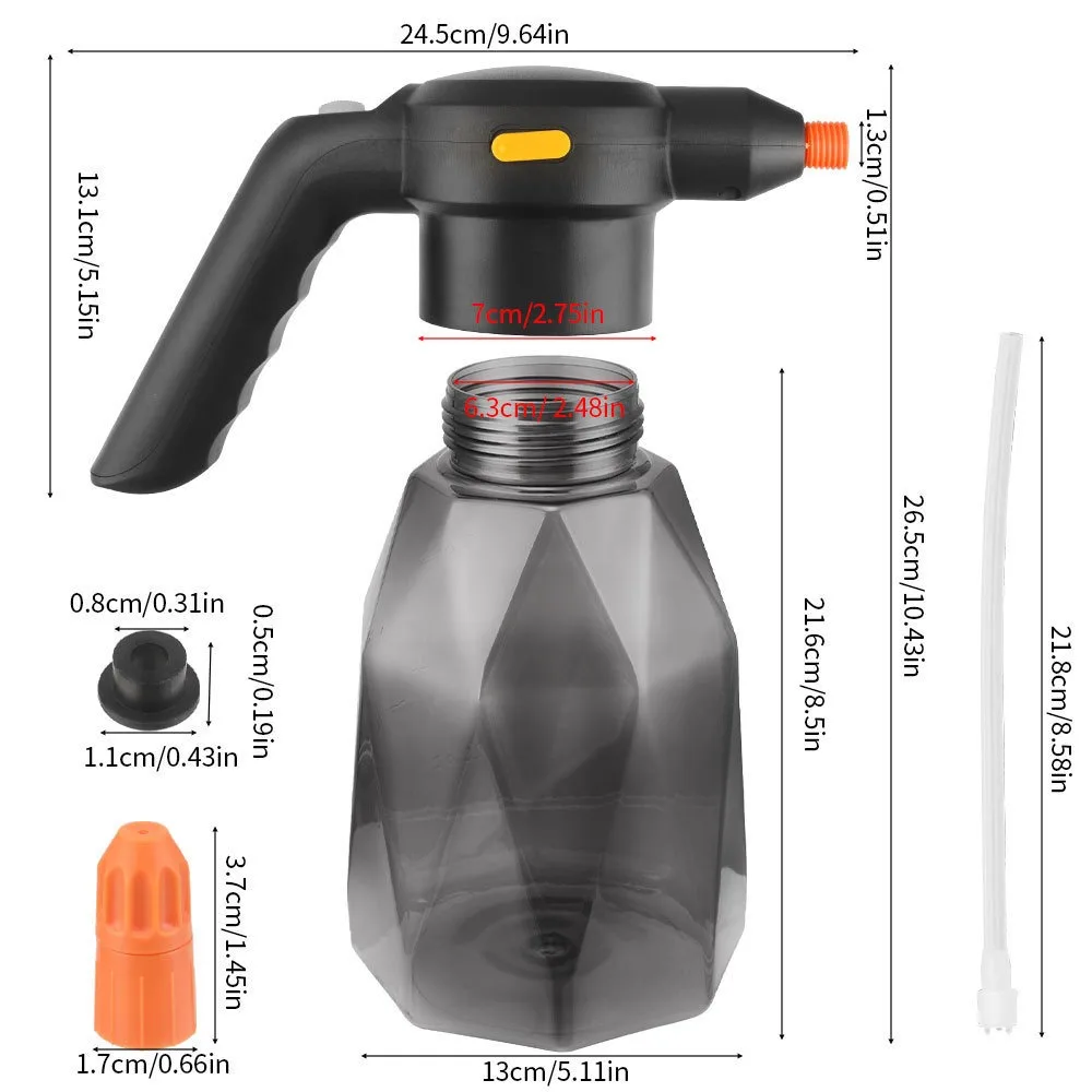 2L Rechargeable Electric Sprayer Handheld Atomizing Watering Can Garden Plant Water Sprayer Mister