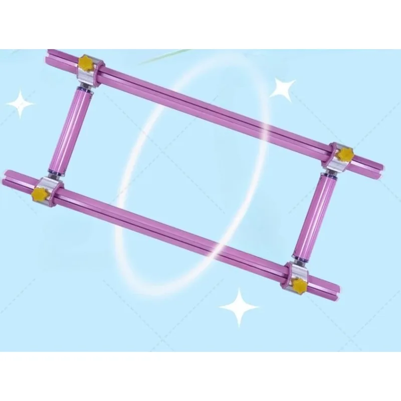Color four-slot 28mm slider type M stretch cross stitch special triangular cloth press rod side rod adjustable